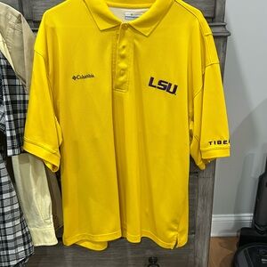 Large Columbia LSU polo